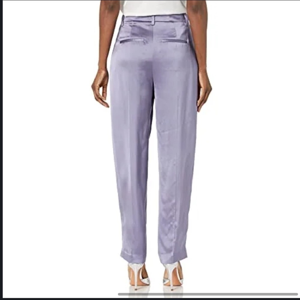 NWT Vince pleat front satin trousers 💜 Size 10 - Picture 4 of 12